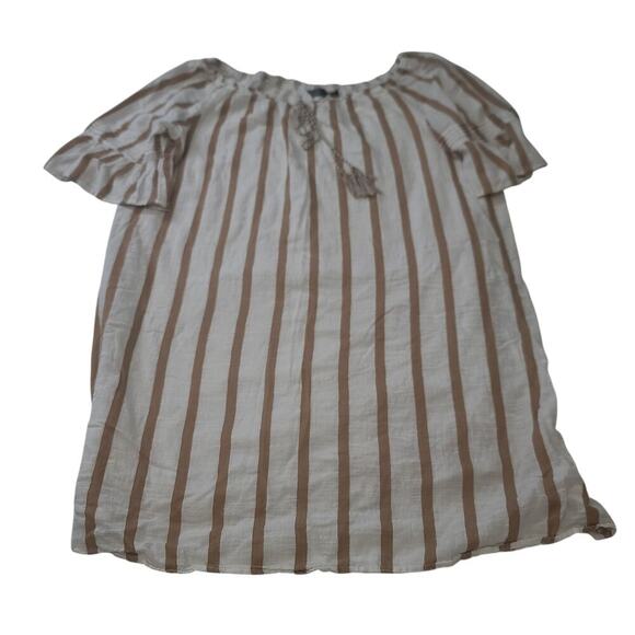 Mlle Gabrielle ladies peasant sundress white Size 3x nautical beachy vibes - Picture 3 of 9